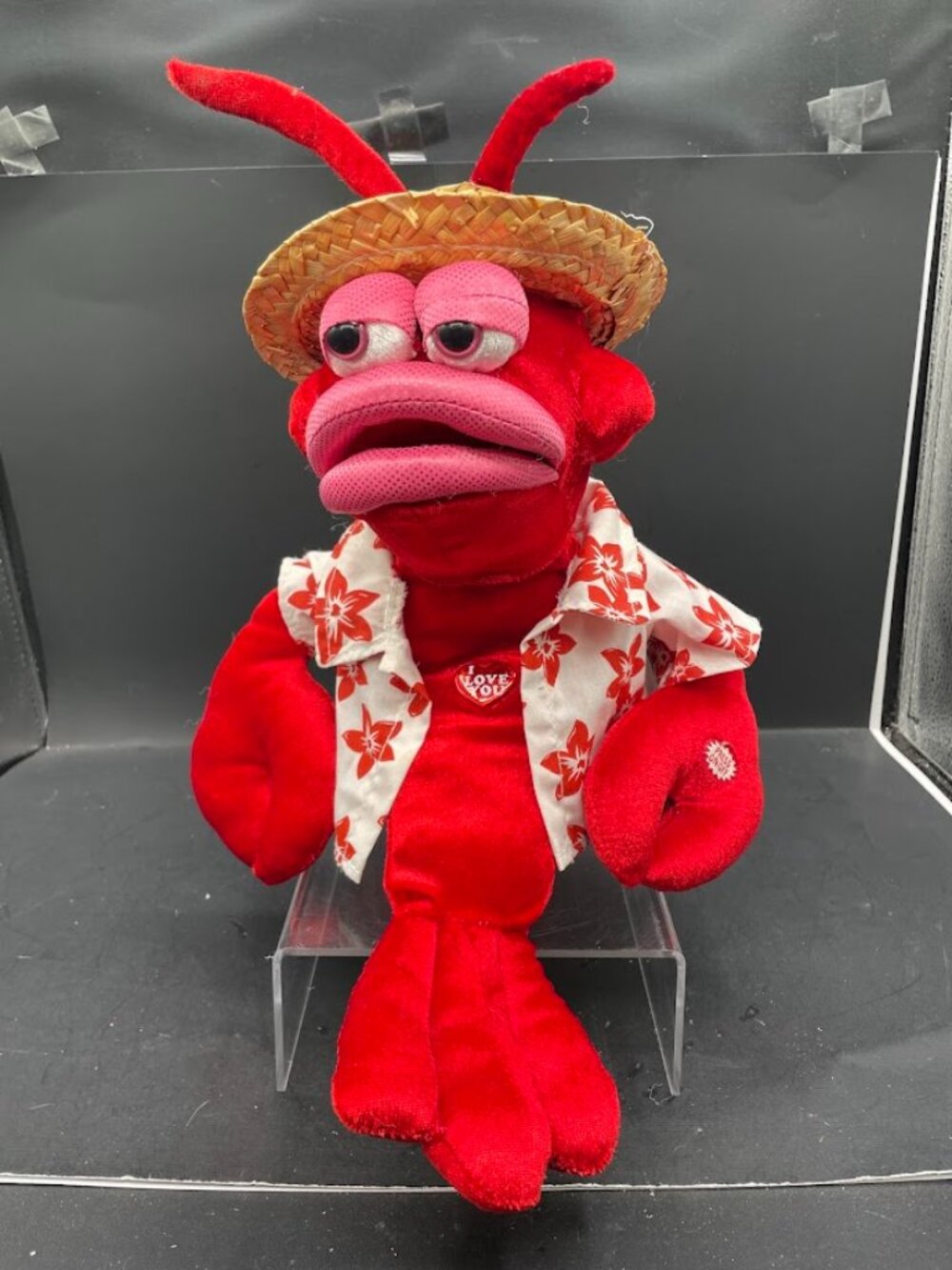 DanDee Singing Animated Red Hot Lover Lobster in Hawaiian Shirt Plush READ